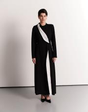 aller parçalı fit elbise siyah