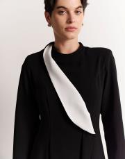 aller parçalı fit elbise siyah 4