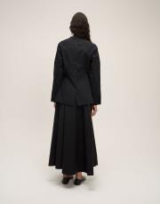 nakış detaylı fit bluz siyah 3