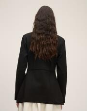 düğmeli triko hırka siyah 3