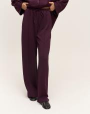 nervürlü pantolon bordo